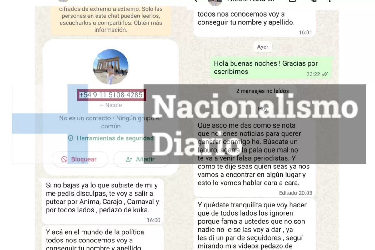 VIDEO | La panelista de Mariana Brey volvió a amenazar a la Directora de un portal asociado a Multimedios NOVA