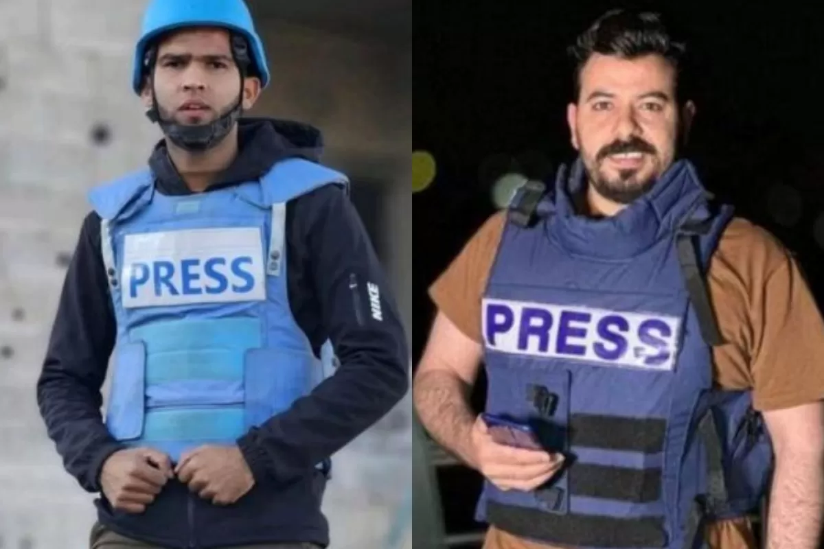 Judíos criminales asesinan a dos periodistas palestinos en nuevos bombardeos del ejército israelí