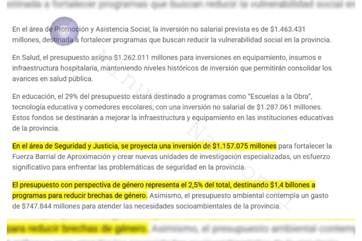 Axel Kicillof mantiene un gasto récord en políticas de género y deja rezagada la inversión en Seguridad