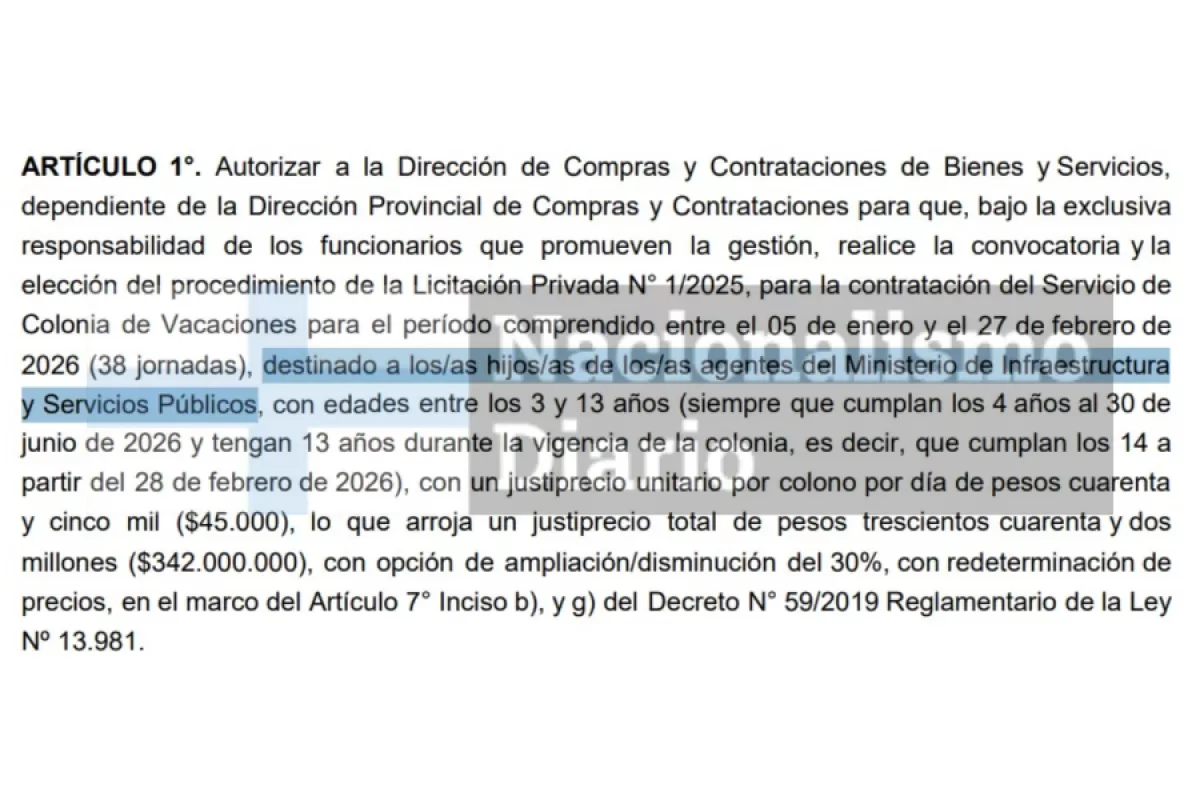 Buenos Aires: Axel Kicillof financia colonias de verano para un sector del Estado mientras pide endeudamiento
