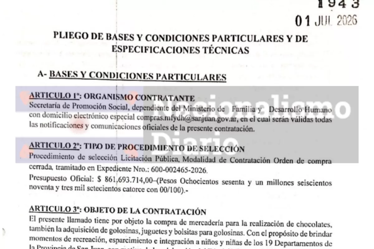Marcelo Orrego compromete a San Juan con un gasto de 861 millones en festejos mientras crece la pobreza infantil