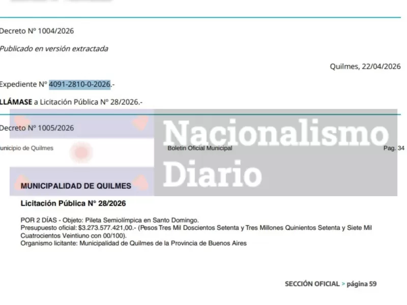 Eva Mieri compromete m&aacute;s de 3.200 millones para una pileta y Quilmes vuelve a quedar en el centro de la controversia