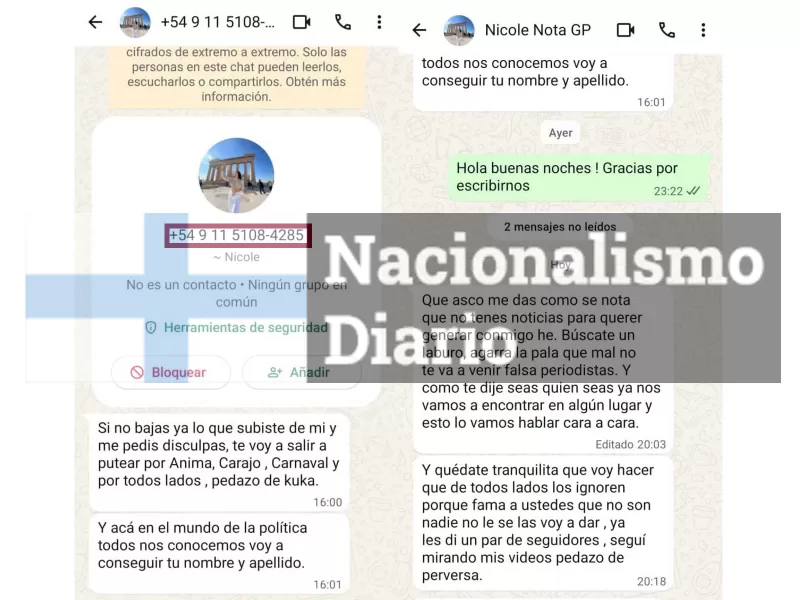 VIDEO | La panelista de Mariana Brey volvió a amenazar a la Directora de un portal asociado a Multimedios NOVA