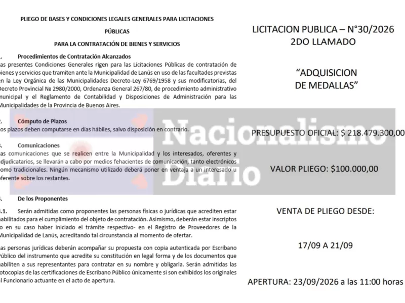 En Lan&uacute;s hay plata para 125 medallas, pero los patrulleros siguen sin armas: el pol&eacute;mico gasto de Juli&aacute;n &Aacute;lvarez
