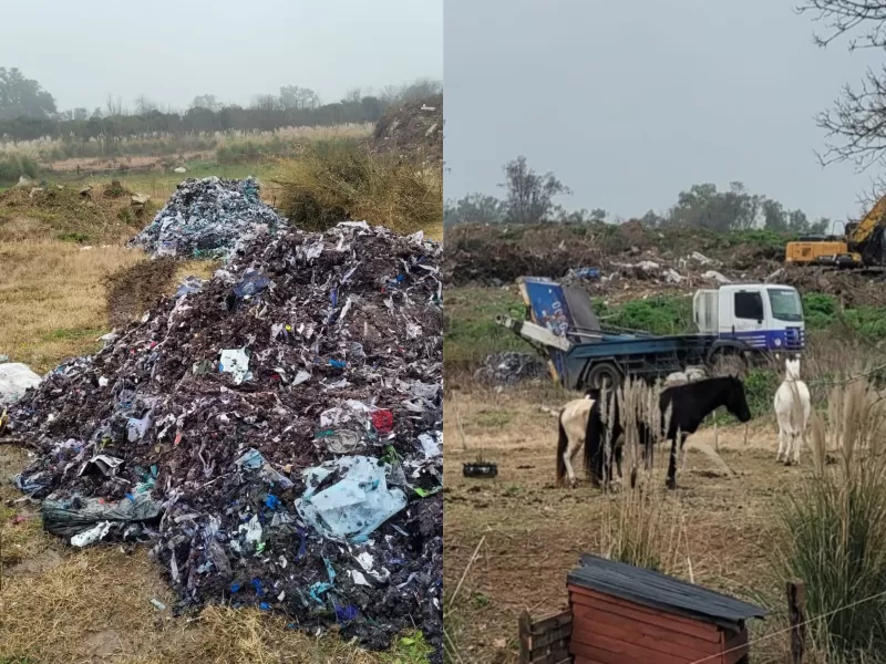 Mercedes bajo denuncia: aseguran que el municipio llev&oacute; basura hasta el cerco de un terreno ocupado desde 2020