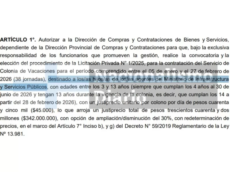 Buenos Aires: Axel Kicillof financia colonias de verano para un sector del Estado mientras pide endeudamiento