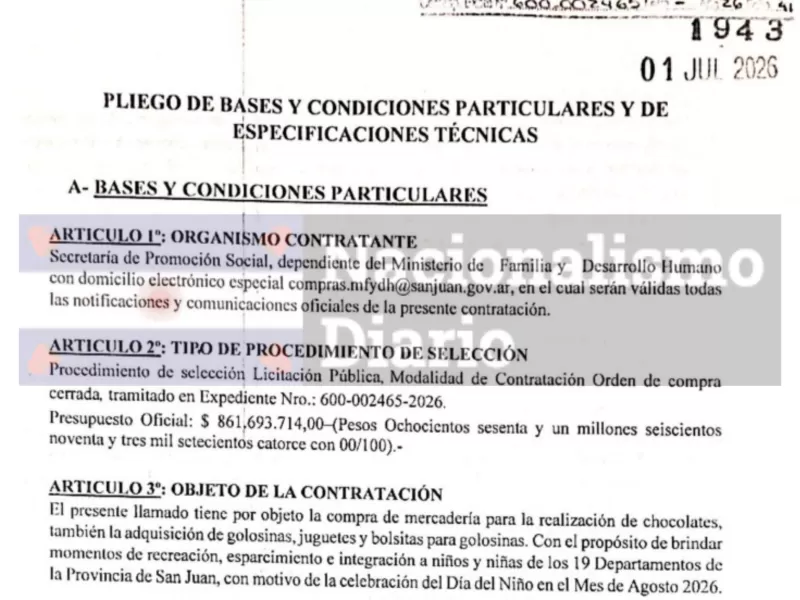 Marcelo Orrego compromete a San Juan con un gasto de 861 millones en festejos mientras crece la pobreza infantil