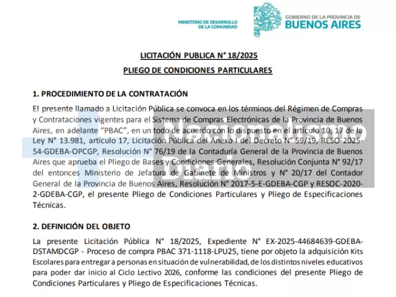 La gesti&oacute;n de Axel Kicillof destina m&aacute;s de tres mil millones de pesos a materiales escolares con imagen gubernamental