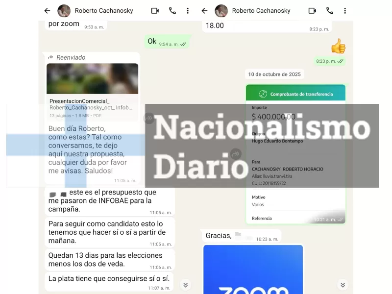 Cachanosky bajo fuego: lo acusan de quedarse con dinero de campaña y no cumplir acuerdos