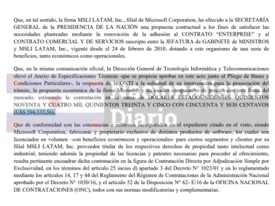 En plena motosierra, Karina Milei destin&oacute; 594.535 d&oacute;lares a mantener activo el sistema de Microsoft