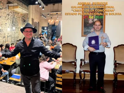 An&iacute;bal Burgos Ib&aacute;&ntilde;ez, de cantar con sus &iacute;dolos a llevar el Premio Zafrero a La Plata: &ldquo;No dejo de so&ntilde;ar&rdquo;